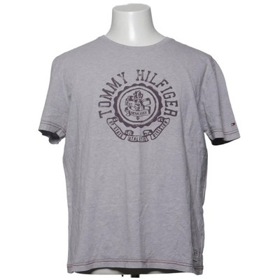 Tommy Hilfiger, T-shirt, Größe: XL, Grau, Baumwolle, Print, Herren #Pjo