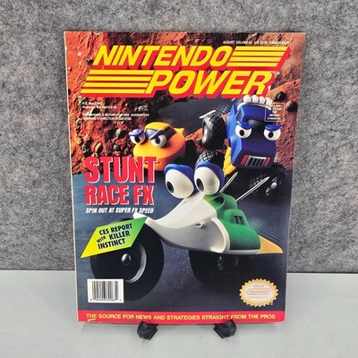 Nintendo Power Volume 63 High Grade Complete Stunt Race FX Hulk Poster & Cards