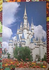 Cpa USA Walt Disney World Château de Cendrillon Fantasyland 1988