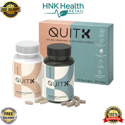 QuitK Recovery Complex   Withdrawal & Detox Support Formula BRAND NEW