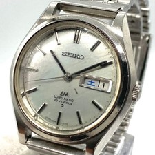 Seiko Lord Matic 5606-7070 Automatic 23 Jewels Day-Date Silver Men's Japan