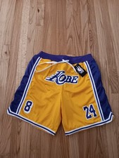 LOS ANGELES LAKERS KOBE BRYANT REPLICA SHORTS SIZE 2XL NEW WITH TAG