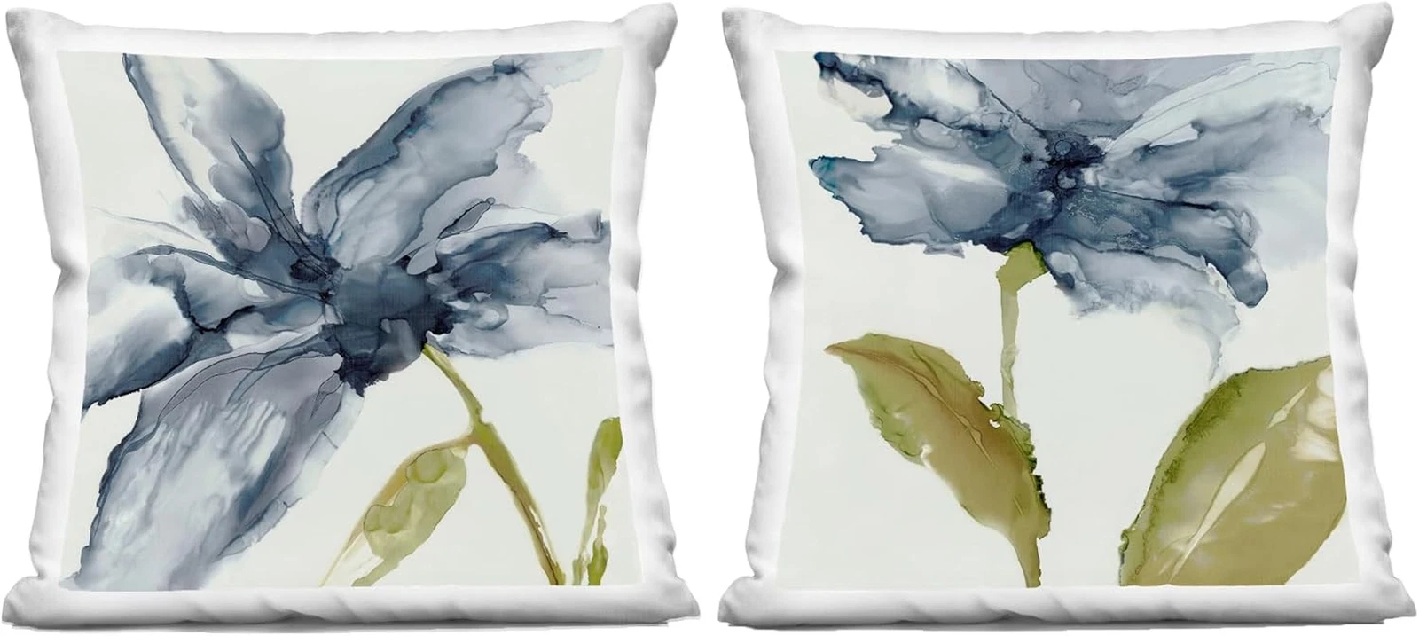 Blue Petals of the Sky Indoor Throw Pillow, 18x18 Inches