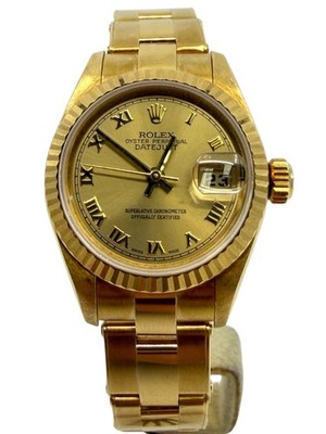 ROLEX Lady-Datejust 79178, 26mm Yellow Gold, Champagne Dial