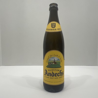 KLOSTER ANDECHS: WEISSBIER HELLES - 16.9OZ From Germany, Beer Collector Collect