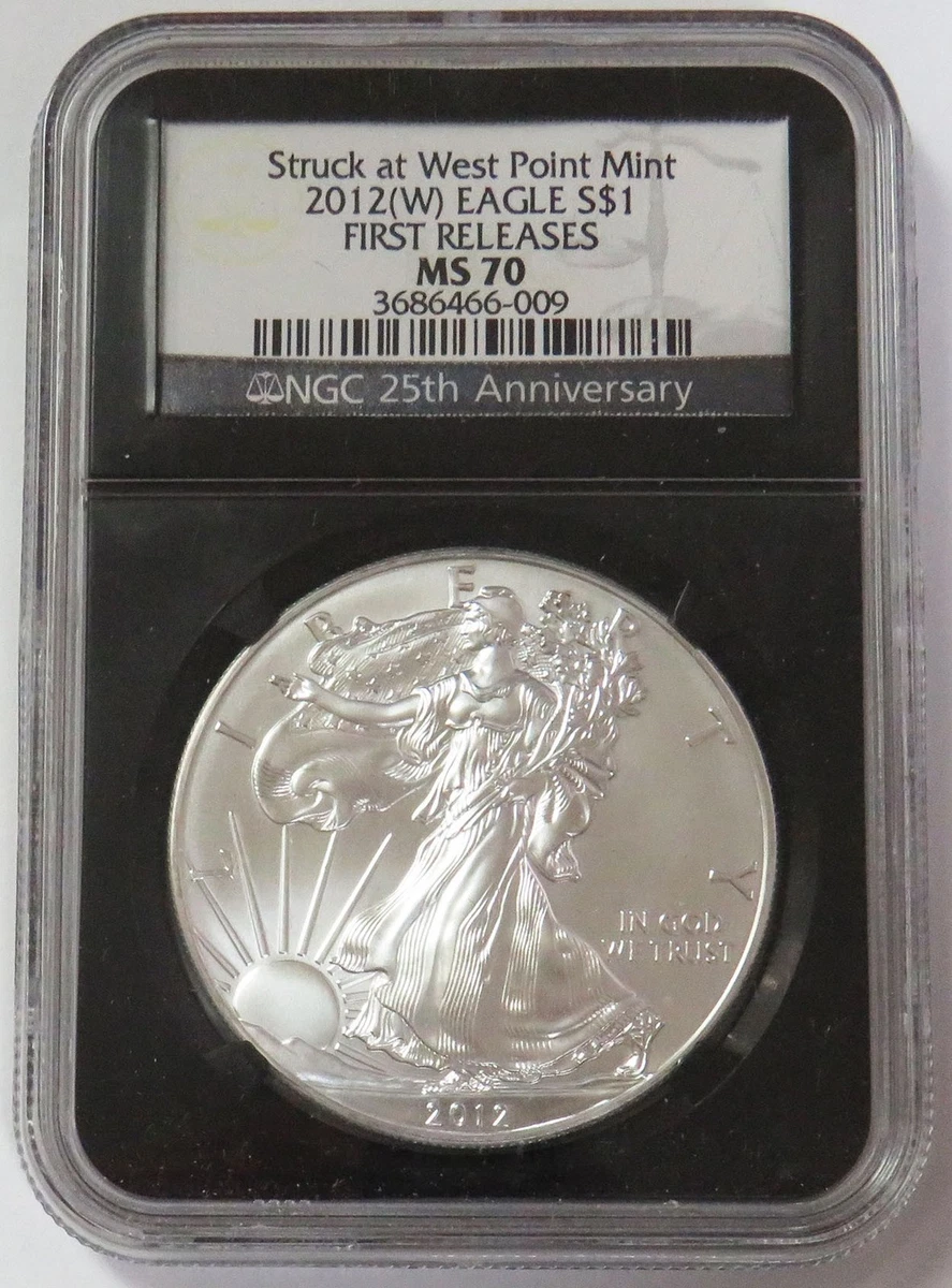 American Eagle MS 70 Graded 2012 Silver Bullion Coins for sale | eBay