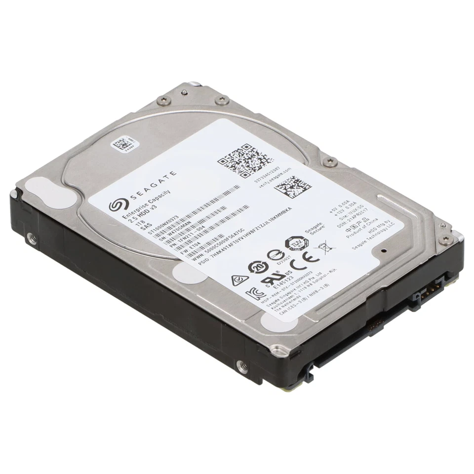 Seagate SAS Festplatte 1TB 7,2k SAS 12G 2,5" - ST1000NX0373