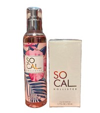  2 Hollister  SO CAL Eau De Parfum 1.7 Oz  Fragrance Body Mist Spray 8 oz   