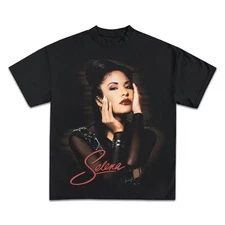 SELENA PÉREZ Boxy Vintage Shirt Graphic Rap Tee Streetwear Y2K