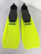 Pacifica US Divers Fins Flippers Snorkel Scuba Size 8.5-9.5 Neon Yellow