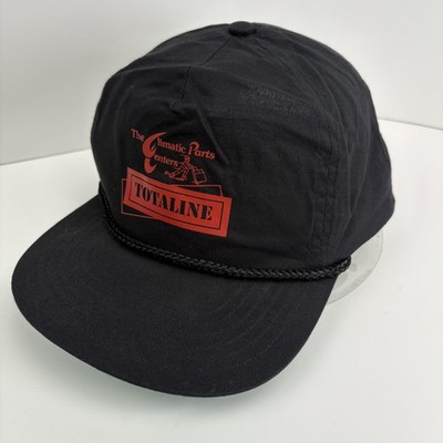 Totaline Hat Cap Snap Back Black Advertising Rope Climatic Parts Centers Mens