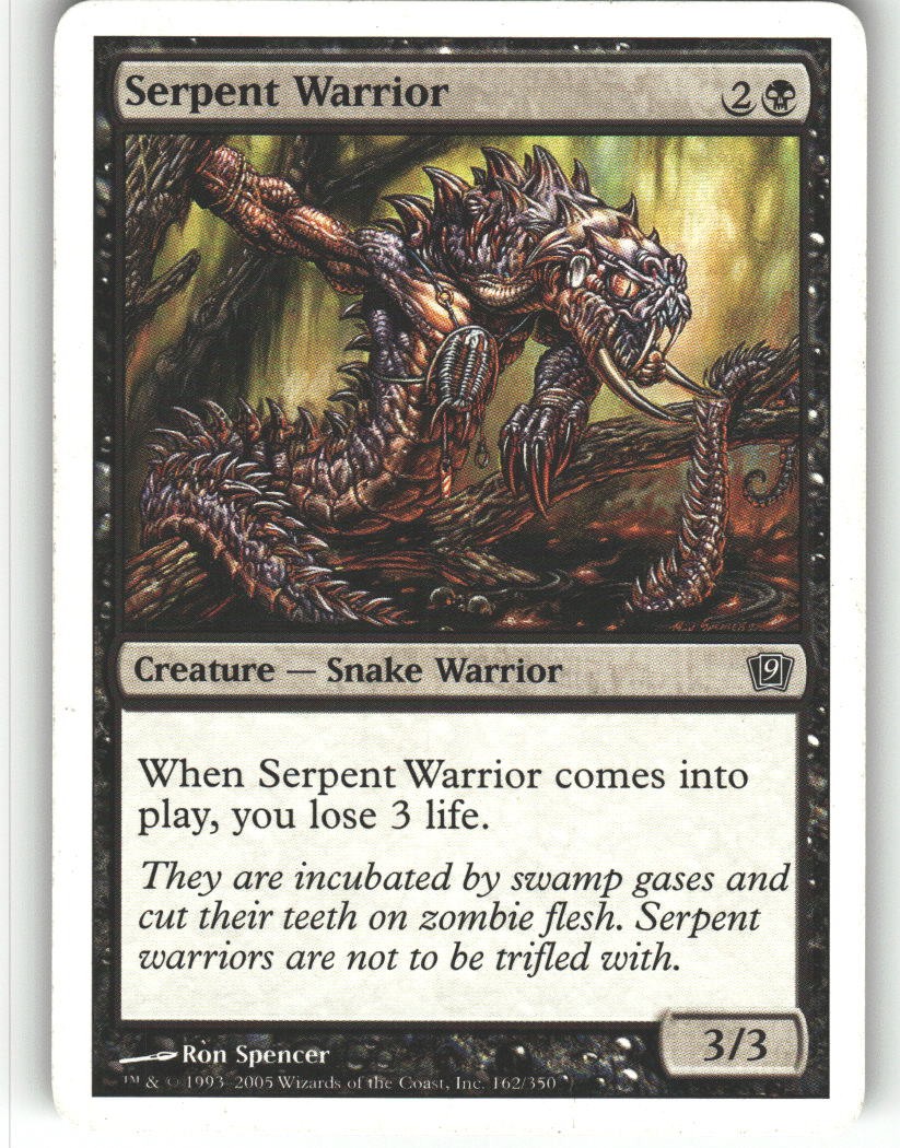 Serpent Warrior - 9th Edition - MTG - Common - # - NM