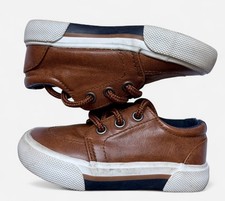 US Sports Toddler Brown Lace Up Sneakers Size 6 US Casual Rubber Sole