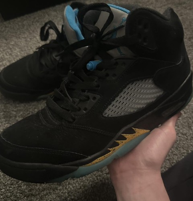 #ad 🔥🔥JORDAN 5 AQUA SZ 9.5M 11W NO YELLOWING GREAT CONDITION🔥🔥 $79.99