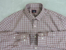 UNTUCKit Parson WF Shirt Men's Reg Large Plaid Red Wrinkle Free Chest Pocket