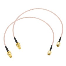 2 Pcs 12" SMA Male to SMA Female Connectors For GPS LAN Common Device