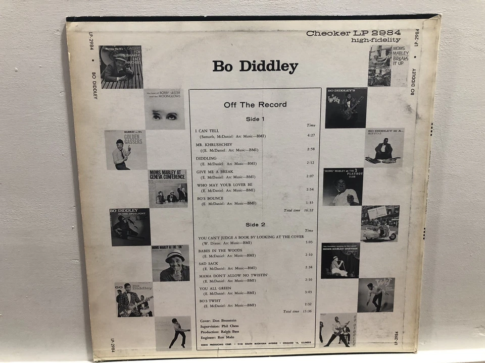 Bo Diddley-Bo Diddley 12" LP Checker LP 2984 Rock/Blues 1962 Mono Vinyl NM+ - Image 4 of 4