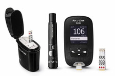 Accu Chek Guide Blutzuckermessgerät Set mg/dl Glukose Teststreifen Diabetes