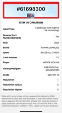 2021 Donruss Variation Presidential Collection /50 Yadier Molina PSA 10 POP 1