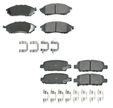 Akebono ProACT Front and Rear Ceramic Brake Pad Kit For Infiniti Nissan Standard