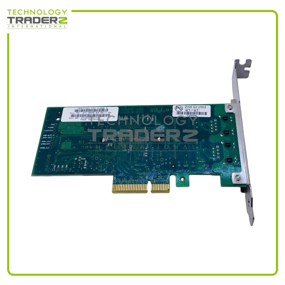 371-0905-03 Sun 2-Port 1Gbps PCI-E Gigabit Ethernet Network Adapter D28207-005 - Image 3 of 3