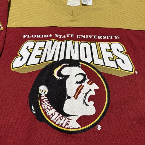 Vintage Florida State T-Shirt Youth Large Seminoles FSU Classic Logo Casual Tee