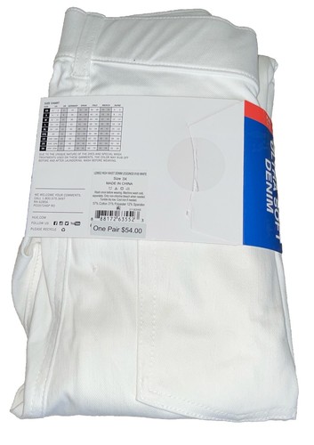 HUE High-Waist Ultra Soft Denim Leggings - Weiß U20652 Gr. 3X Neu - Bild 2 von 2