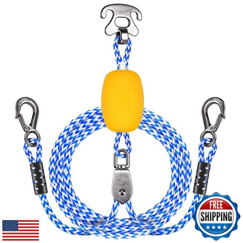 SELEWARE Self-Centering Boat Tow Harness for Tubing, Stainless Steel Quick Co