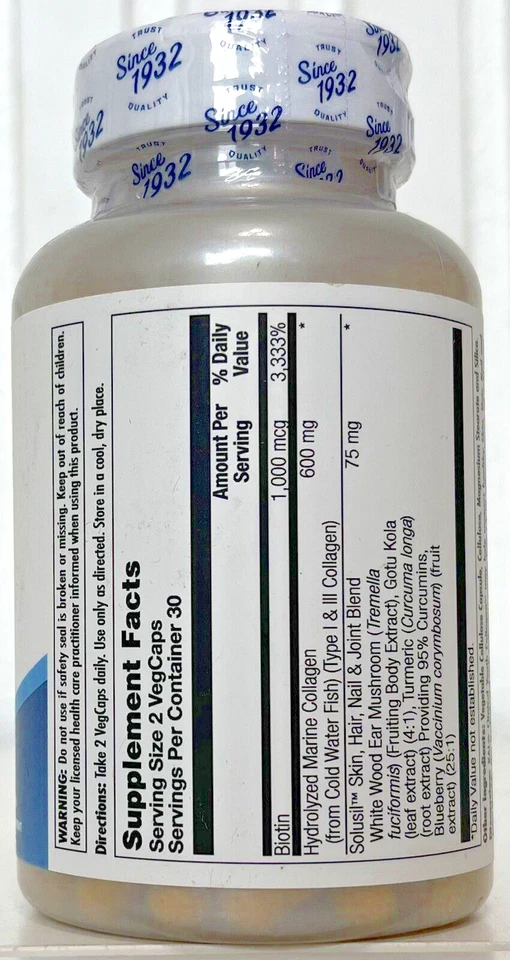 Colágeno Clinical Youth, 60 cápsulas vegetales 600 mg tipo I y II, articulación de uñas piel cabello 6/26 Foto 2 de 4