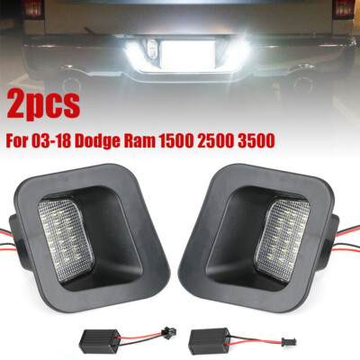 Ddr4 Ram White 2006 Dodge Ram 1500 Headlights Bestview Smoked LED License Plate Light With All-In-One Socket, Tag Light Assembly Compatible With 2003-2018 Dodge Ram 1500 2500 3500 Pickup Truck 2017 Ram - Foto 5