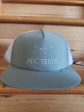 Arc'Teryx Logo Flat Brim Trucker Hat. Forage. Snapback Lid. Unisex. One Size. 