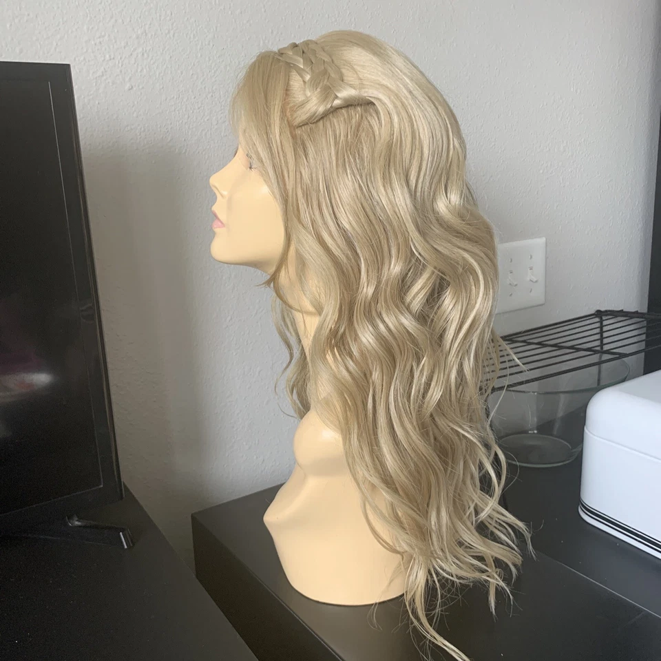 Forever Young EUROPEAN BOHO Lace Front Wavy WIG Braid Crown 16/22HL Blondes - Image 2 of 4