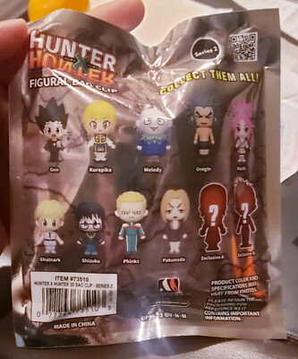 Hunter x Hunter Series 2 3D Foam Bag Clip Random Single Bag NEW | eBay