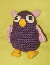 AMIGURUMI - Eule - gehäkelt Handarbeit 11 cm