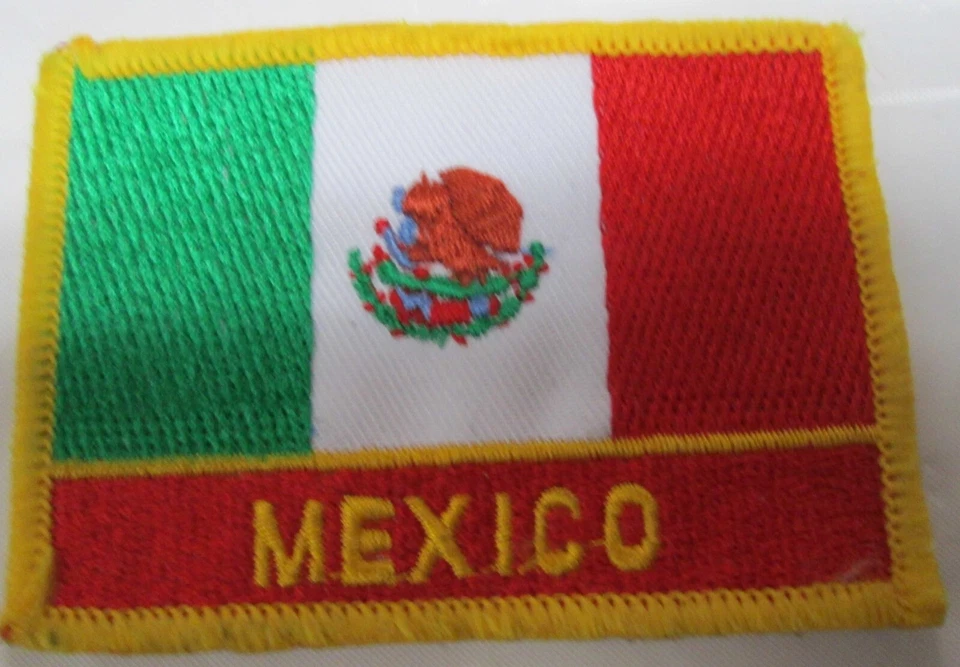Indiana WI MI Mexico State Flag Patch Embroidered 1000 Pc 3 x 3.5-inch Emblem - Image 3 of 4