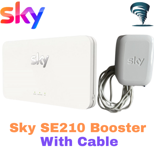 Sky Q SE210 Wireless Booster Broadband WiFi Signal White (Latest Version)