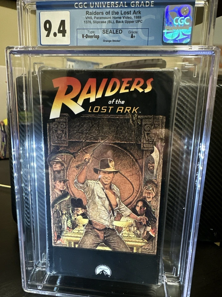 1989 Raiders Of The Lost Ark VHS CGC 9.4 Sealed A+ 📼 💎 Indiana Jones 🔥🐍 - Image 3 of 4
