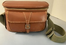 Vintage Kent Camera Case Shoulder Pigskin Leather Made in Japan Custom Interior