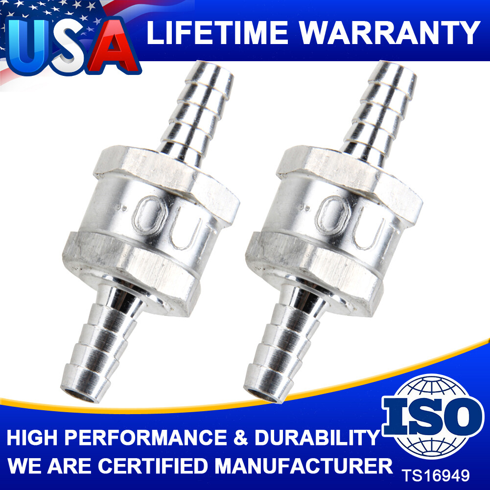 2Pack 8mm 5/16" Aluminium Fuel Line One Way Non Return Check Valve Petrol Diesel eBay