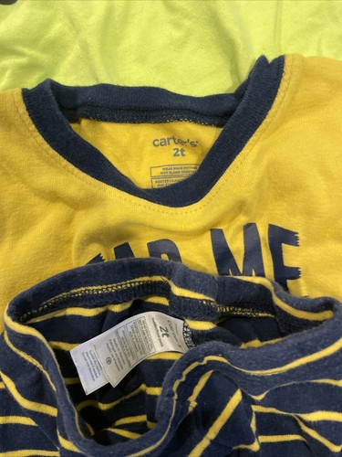 Baby Boy Toddler 24M 2T Osh Kosh Jean Overalls, Shirts, And Pjs 1215 - Picture 9 of 12