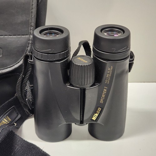 Nikon Binoculars Sporter I 10 x 36 5.6° Water Resistant Black W/Case & Strap - Picture 4 of 15