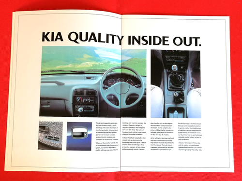 Folleto de ventas Kia Sportage 1995 - 2,0 SLX GLX SE - Excelente estado - Imagen 4 de 10