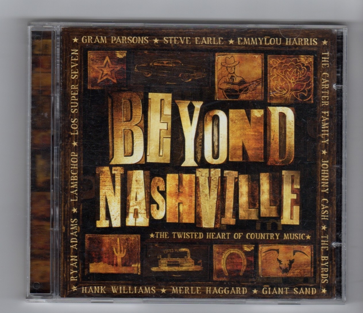 (HZ245) Beyond Nashville, The Twisted Heart of Country Music - 2001 double CD