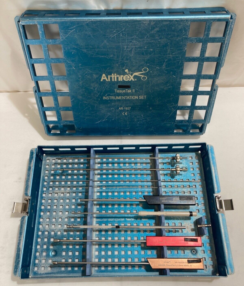 Arthrex AR-1937 Tissue Tak II Instrument Set w/ Case Arthroscopic