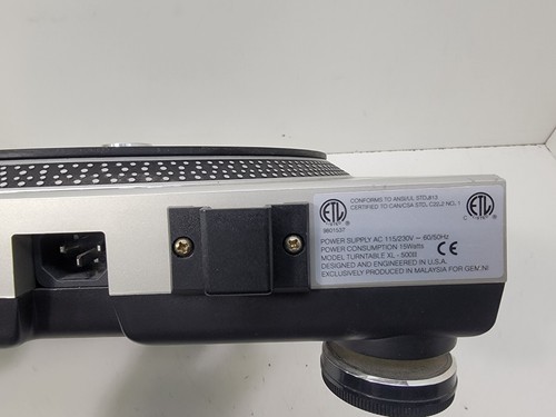 Tocadiscos Gemini XL-500 II Profesional DJ Unidad Directa Manual De Colección - Imagen 9 de 11