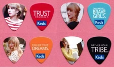 Taylor Swift Signature Keds 4 Guitar Pick Set - 2013