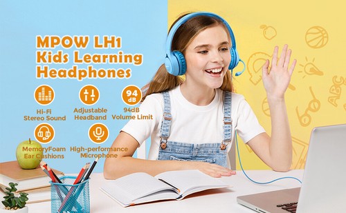 Mpow LH1 Cuffie per bambini con microfono cuffie over-ear - Foto 10 di 12