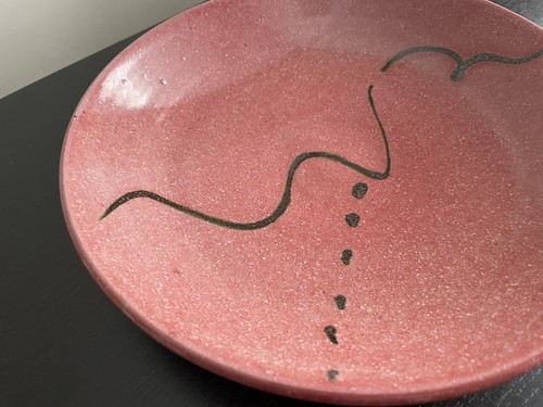 Vintage SIGNED Abstract Studio Art Pottery Peach Bloom Pink Glaze w Artist Mark - Picture 5 of 8