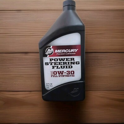 Mercury 858077Q01 Power Steering Fluid SAE 0W-30, Full Synthetic   32 Oz. Bo