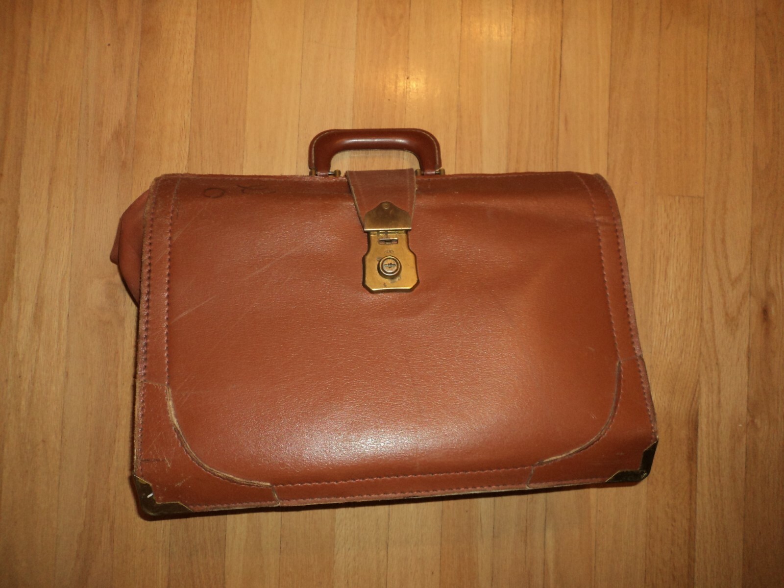 Vintage Cheney Brown Top Grain Cowhide Leather Briefcase eBay